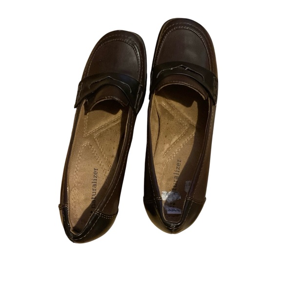 Naturalizer‎ Brown Leather Flats Timeless Comfort - Picture 1 of 4